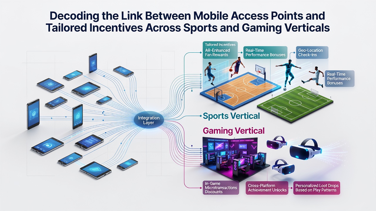 Analytics dashboard illustrating user flow from mobile sports access to customized gaming bonuses