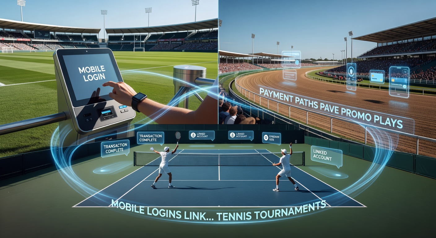 Close-up of a smartphone screen displaying a betting app with icons for soccer, horse racing, tennis, basketball, and live casino, overlaid with payment options like digital wallets and promo banners flashing bonuses.